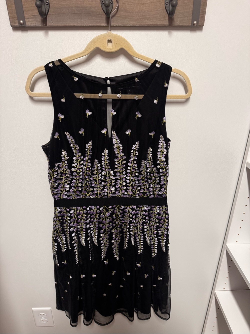 Black and Purple flowered dress